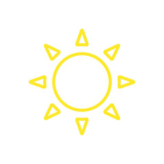 sunny icon vector template