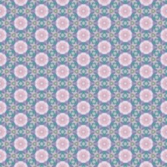 Kaleidoscope seamless background pattern for printing on fabric, paper for scrapbook, wallpaper, cover, page book.