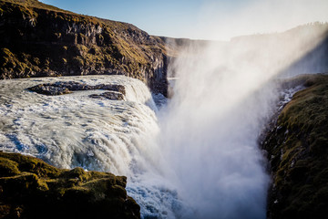 Gulfoss, waterfall in Iceland