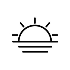 sunrise icon vector template