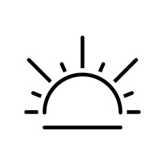 sunrise icon vector template