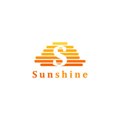 sun logo vector design 