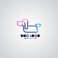 Dog Logo Vector Illustration For Print