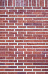 close-up red brick wall pattern background