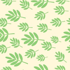 endless pattern of green multiple leaves