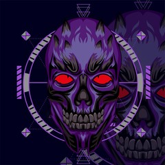 DARKNESS SKULL GEOMETRIC