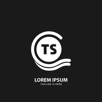 TS Initial letter logo template vector