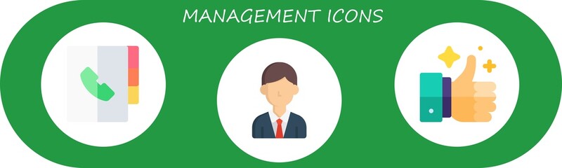 management icon set