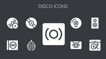 disco icon set