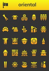 oriental icon set