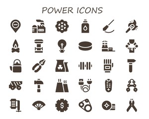 power icon set
