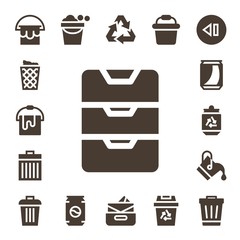 trash icon set