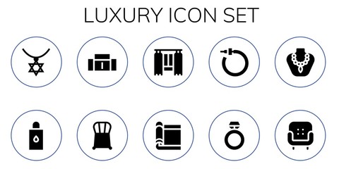 luxury icon set