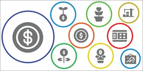 Modern Simple Set of stock Vector filled Icons