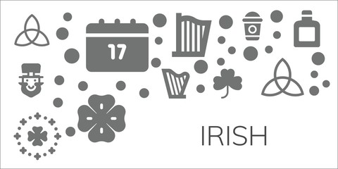 irish icon set