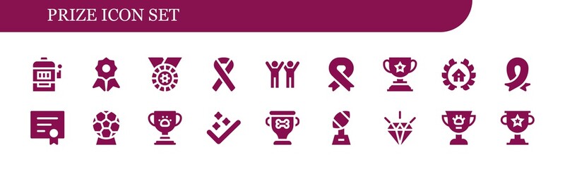 Fototapeta premium prize icon set