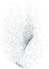 Obraz premium Black and white abstract powder explosion background