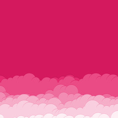 Abstract Color Clouds Sky Generative Art background illustration