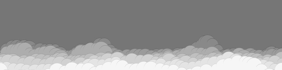 Abstract Color Clouds Sky Generative Art background illustration