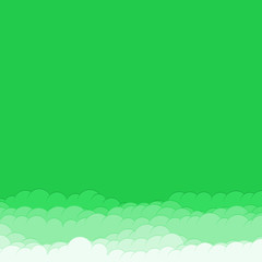Obraz premium Abstract Color Clouds Sky Generative Art background illustration