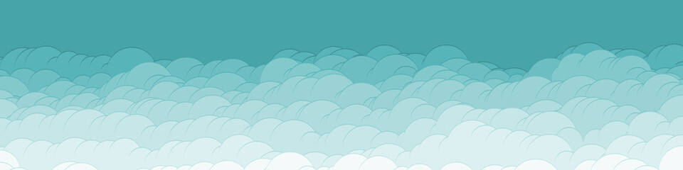 Abstract Color Clouds Sky Generative Art background illustration