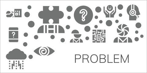 problem icon set