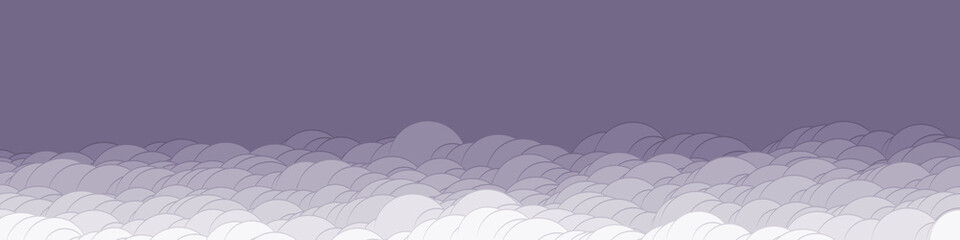 Abstract Color Clouds Sky Generative Art background illustration