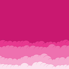 Abstract Color Clouds Sky Generative Art background illustration