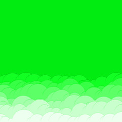 Obraz premium Abstract Color Clouds Sky Generative Art background illustration