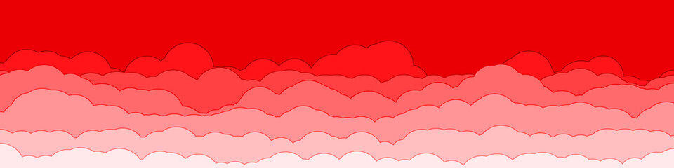 Abstract Color Clouds Sky Generative Art background illustration