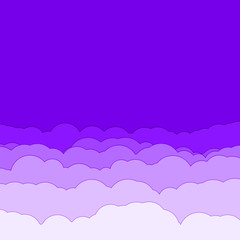 Abstract Color Clouds Sky Generative Art background illustration