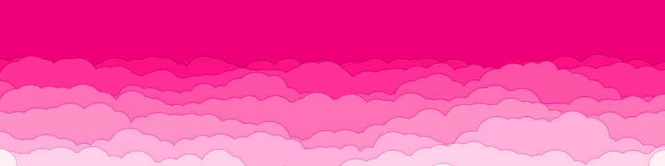 Abstract Color Clouds Sky Generative Art background illustration