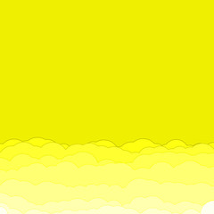 Abstract Color Clouds Sky Generative Art background illustration