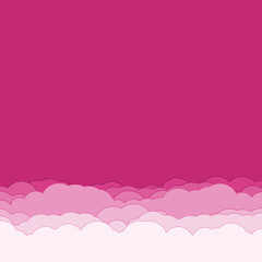 Abstract Color Clouds Sky Generative Art background illustration