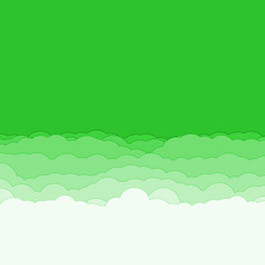 Fototapeta premium Abstract Color Clouds Sky Generative Art background illustration