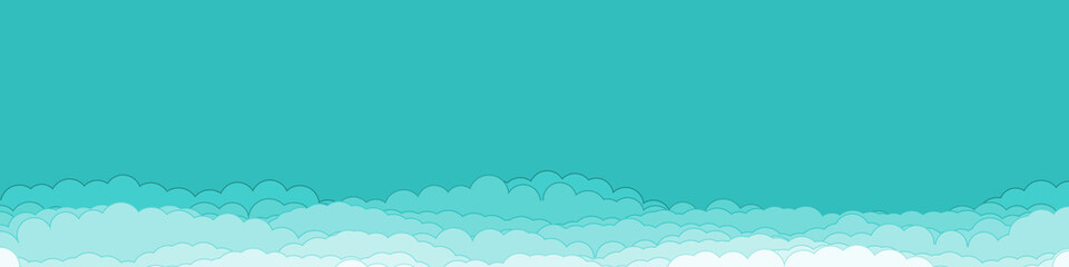Abstract Color Clouds Sky Generative Art background illustration