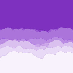 Abstract Color Clouds Sky Generative Art background illustration