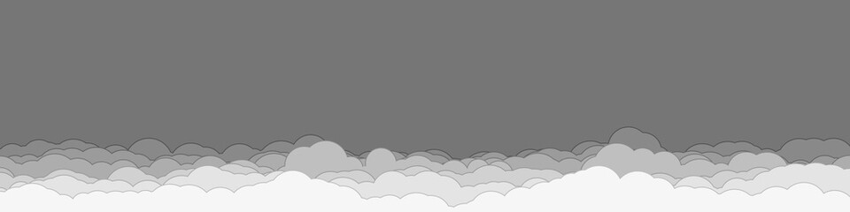Abstract Color Clouds Sky Generative Art background illustration