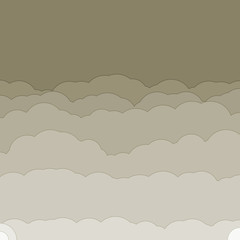 Abstract Color Clouds Sky Generative Art background illustration