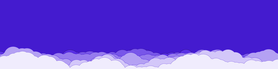 Abstract Color Clouds Sky Generative Art background illustration