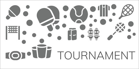 tournament icon set