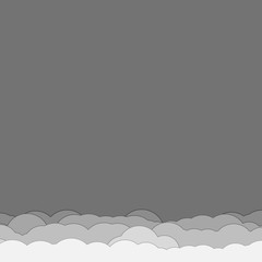 Abstract Color Clouds Sky Generative Art background illustration