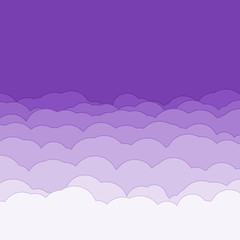 Abstract Color Clouds Sky Generative Art background illustration