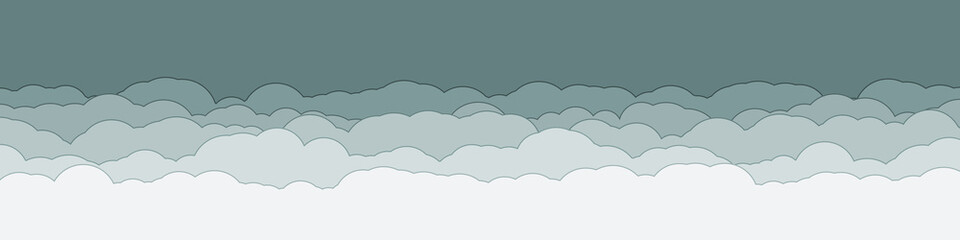 Abstract Color Clouds Sky Generative Art background illustration