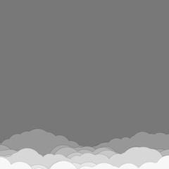 Abstract Color Clouds Sky Generative Art background illustration