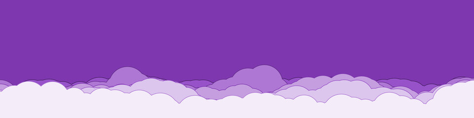 Abstract Color Clouds Sky Generative Art background illustration