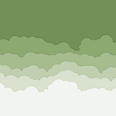 Abstract Color Clouds Sky Generative Art background illustration