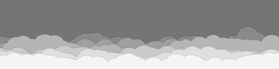 Abstract Color Clouds Sky Generative Art background illustration