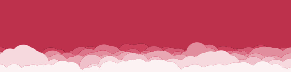 Abstract Color Clouds Sky Generative Art background illustration