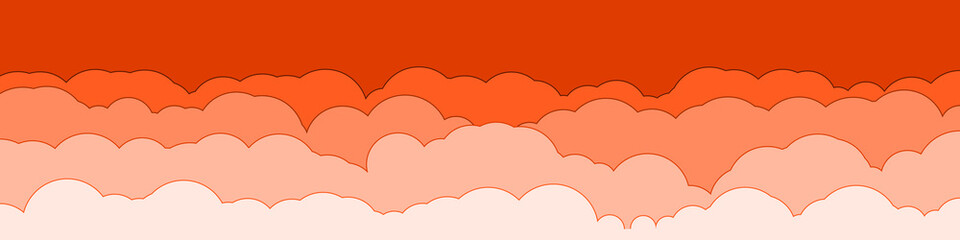 Abstract Color Clouds Sky Generative Art background illustration